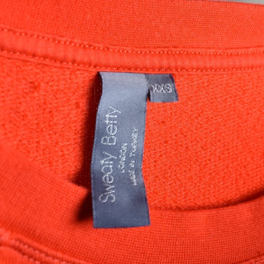 Sweaty Betty After Class Sweatshirt Orange XXS - Picture 7 of 7